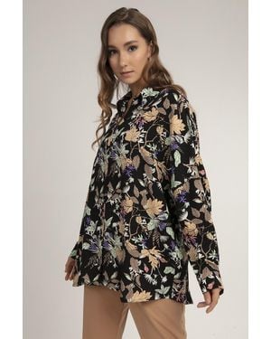 Pattaya Langarmshirt Aus Viskose - Mehrfarbig
