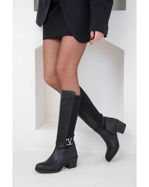 Soho Schwarze Stiefel Für Damen