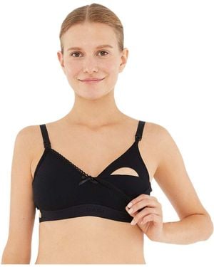 Dagi Bust Seamless Stillen Schwangerschaft Bhs Bralette Seamless Für Damen - Schwarz