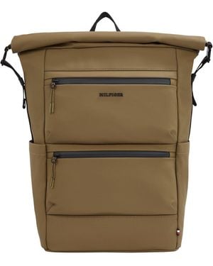 Tommy Hilfiger Th Tpu Rolltop Rucksack Für Herren - Grün