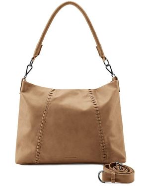 Fredsbruder Calm Schultertasche Leder 41 Cm Für Damen - Weiß