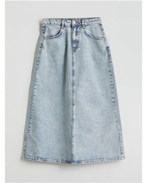 LC Waikiki Jeansrock Mit Standard-Passform Für Damen - Blau