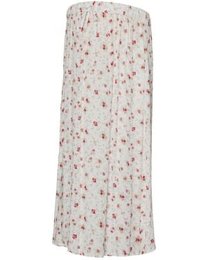 Mama.licious Rock Hohe Taille Midirock Für Damen - Weiß