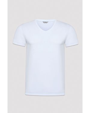Penti Weißes T-Shirt Mit V-Ausschnitt Für Herren