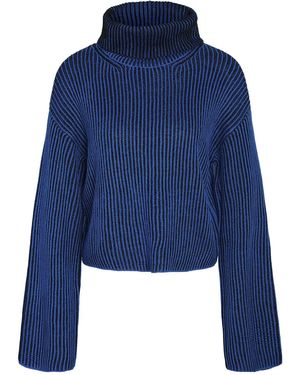 Noisy May Pc100 Modell Pullover Strick Fem Für Damen - Blau