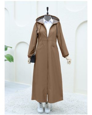 Modamorfo Bondit Trenchcoat Mit Tasche Für Damen - Weiß