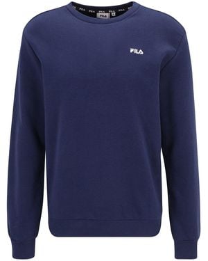 Fila Sweatshirt Brustem Crew Sweat, Rundhals, Langarm, Logo Für Herren - Blau