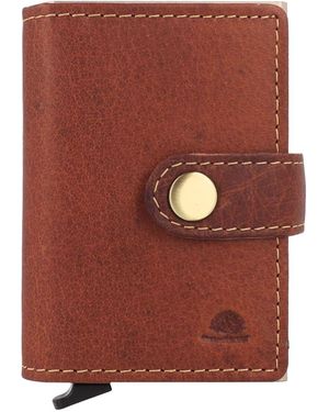 Greenburry Vintage Geldbörse Rfid Schutz Leder 10 Cm Für Herren - Rot