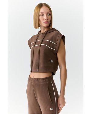 Urban Beat Elenora Sweatshirt Mit Kapuze, Schulterfrei, Für Damen - Braun