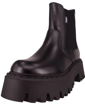 Buffalo Sportliche Stiefelette Aspen Chelsea 1270116 Kunstleder Für Damen - Schwarz