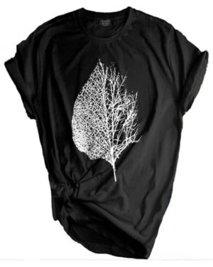 GENIUS STORE Store Bedrucktes T-Shirt Outdoor-T-Shirt Mit Normaler Passform - Schwarz