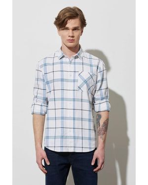 Wrangler Übergroßes, Bequem Geschnittenes, Langärmliges Weißes Hemd Aus 100 Baumwolle Für Herren