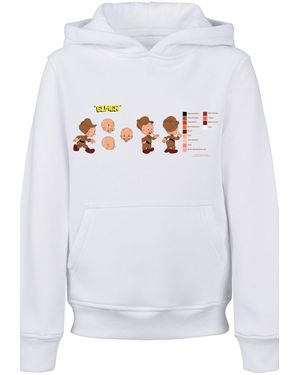 F4NT4STIC Kinder Looney Tunes Elmer Fudd Farbcode Mit Einfachem Kapuzenpullover Für Kinder - Weiß