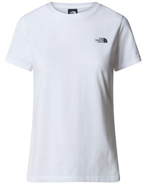 The North Face Weißes Outdoor-T-Shirt – Simple Dome Nf0A87Nhfn41 Für Damen