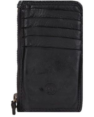 Campomaggi Parigi-Kreditkarten Leder 8 Cm Für Herren - Schwarz