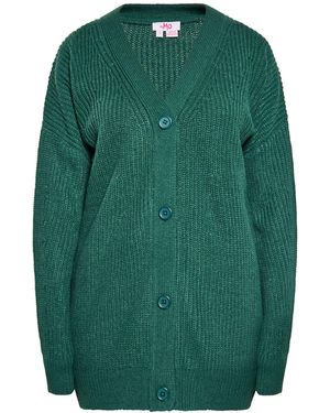 myMo Übergroßer Strickjacke Für Damen - Grün