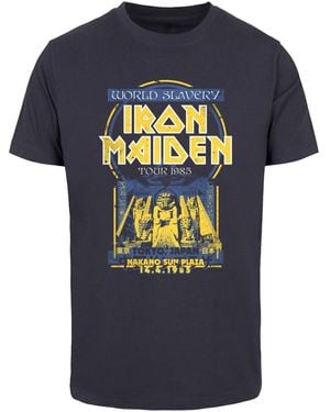 Merchcode Powerslave Japanese Flyer T-Shirt Für Herren - Blau