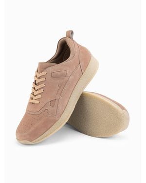 Ombre Leichte Sneaker Im Wildleder-Sportstil V3 Für Herren - Natur