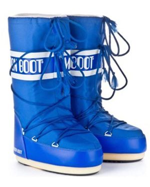 Moon Boot Mb Icon Nylon – Bequemer Schnitt Und Stilvolles Design Für Damen - Blau