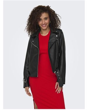 ONLY Bikerjacke Onlmille Bikerjacke Für Damen - Rot