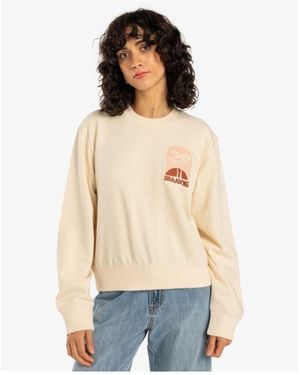 Billabong Pullover-Sweatshirt – 55 Baumwolle, Core Collection Für Damen - Blau
