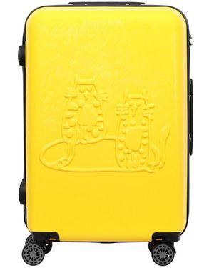 BIGGDESIGN Cats Gelber Kleiner 20-Zoll-Koffer