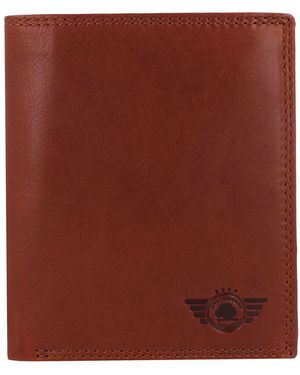 Greenburry Vintage Geldbörse Rfid Schutz Leder 10.5 Cm Für Herren - Rot