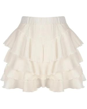 La Querta Weißer Rock Mykonos Für Damen - Natur