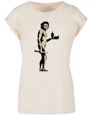 Merchcode Brandalised Fast Food Apeman T-Shirt Für Damen - Natur