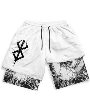 Köstebek Weiße Anime Berserk Streetwear Shorts Für Damen