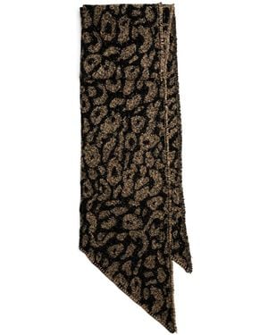Pieces Pcpyron Long Animal Scarf Noos Bc Für Damen - Schwarz