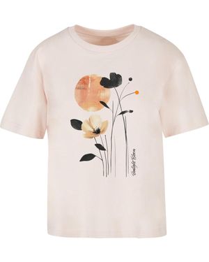 Merchcode Sunlight Bloom T-Shirt Für Damen - Weiß