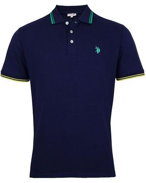 U.S. POLO ASSN. Hemd Poloshirt Barney Für Herren - Blau