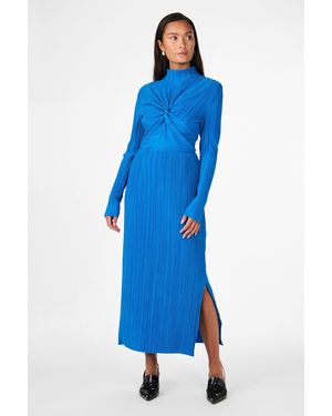 Y.A.S Midikleid Olinda Für Damen - Blau