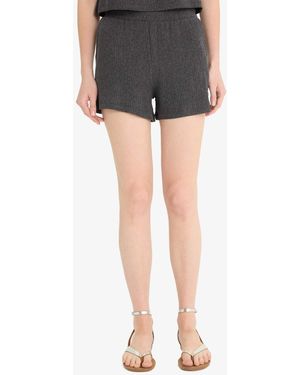 Defacto Regular Fit Bürümcük Shorts Für Damen - Schwarz