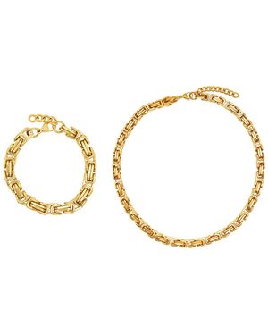 Heideman Schmuckset Mit Kol-Band Und Halskette Seti Rosie Basic Für Damen - Mettallic