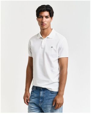 GANT Slim Shield Ss Pique Polo Für Herren - Weiß