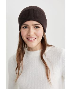 Defacto Strickmütze Für Damen - Braun