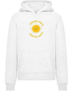 Merchcode Kids Golden Rays Basic Hoody Für Herren - Weiß