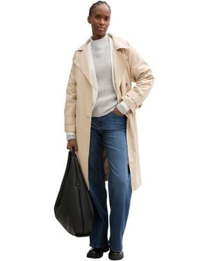 Tom Tailor Lockerer Trenchcoat Für Damen - Blau
