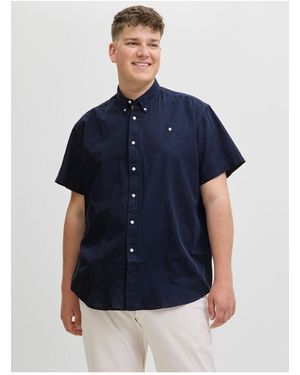 Jack & Jones Hemd Hemd Plus Size Für Herren - Blau