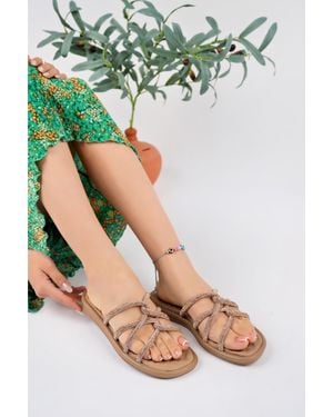 MUGGO Bella Guaranteed Daily Orthopedic Stone Stilvolle Und Bequeme Hausschuhe Für Damen - Grün