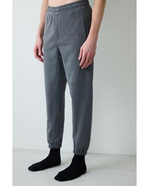 Penti Timeless Anthrazit Melange-Pyjama-Unterteil Für Herren - Weiß
