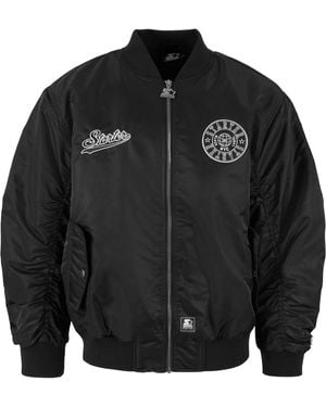 Starter Black Label Starter Patch Bomberjacket Für Herren - Schwarz