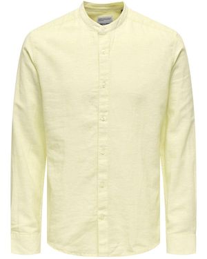 Only & Sons Hemd Onscaiden Hemd Für Herren - Gelb