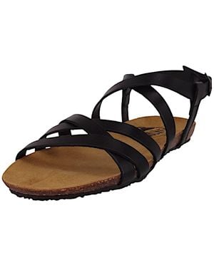 Plakton Komfort Sandalen Mam Vali 575184 575184 Afelpado Negro Leder Für Damen - Schwarz