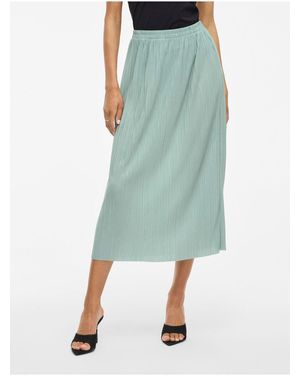 Vila Midirock Viplisa High Waist Für Damen - Grün