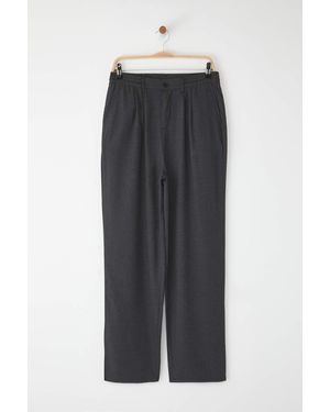 Trendyol Hellgraue Baggy-Hose Mit Weitem Bein Und Lockerem Stoff Für Herren