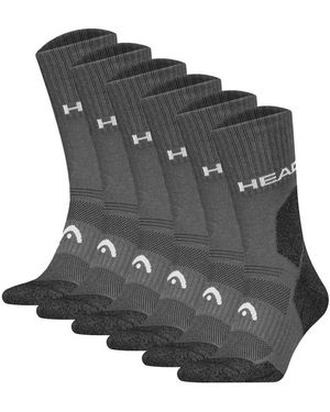 Head Wandersocken, 6Er Pack Hiking All Climates Crew, Sportsocken, Logo - Schwarz