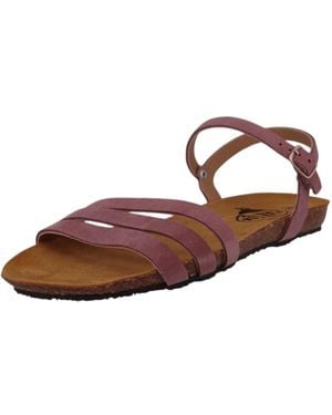 Plakton Komfort Sandalen Mam Alou 575080 575080 Afelpado Malva Leder Für Damen - Braun